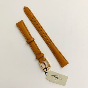 New!!! Fossil Tan/ Brown Genuine leather watch strap